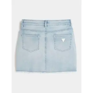 Denim skirt with embroidery girl Guess image-1