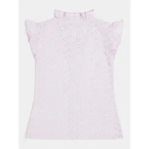 Girl's short sleeve shirt Guess Sangallo image-1