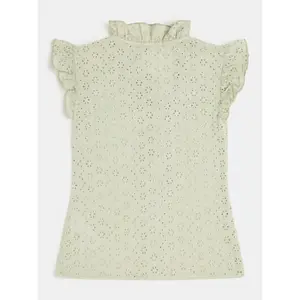 Girl's short sleeve shirt Guess Sangallo image-1