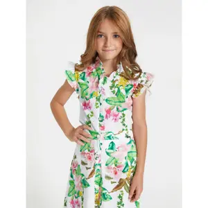 Girl's short sleeve shirt Guess Sangallo image-2
