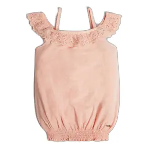 Tank top with sangallo sleeves girl Guess image-0