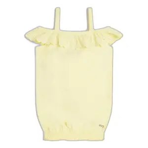 Tank top with sangallo sleeves girl Guess image-0