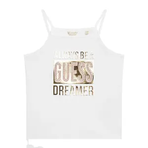 Girl's stretch jersey tank top Guess image-0