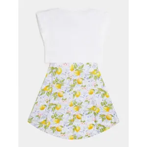 Girl's stretchy blended fabric dress Guess image-1