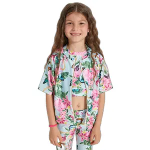 Girl's zip-up T-shirt Guess Active image-0