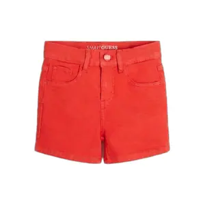 Stretch denim shorts for girls Guess Bull Core image-0