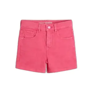 Stretch denim shorts for girls Guess Bull Core image-0