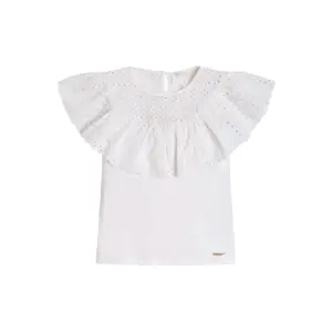 Girl's jersey and sangallo tank top Guess image-0