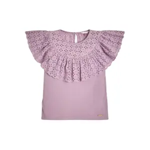 Girl's jersey and sangallo tank top Guess image-0