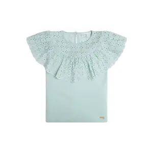 Girl's jersey and sangallo tank top Guess image-0