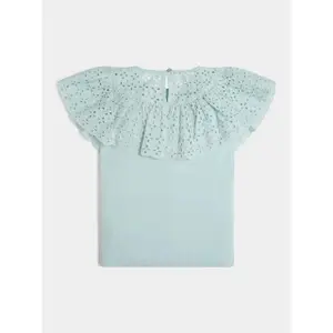 Girl's jersey and sangallo tank top Guess image-1