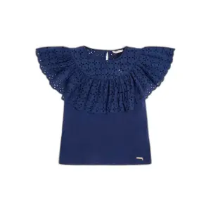 Girl's jersey and sangallo tank top Guess image-0