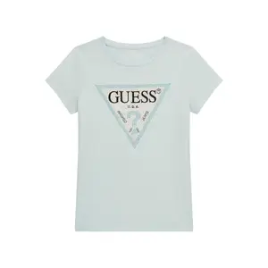 Triangle logo T-shirt for girls Guess image-0