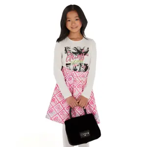 Girl's long sleeve T-shirt Guess High Low image-2