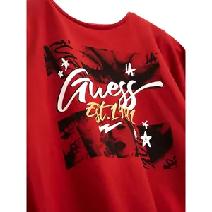 Girl's long sleeve T-shirt Guess High Low image-1