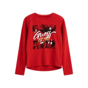 Girl's long sleeve T-shirt Guess High Low image-2