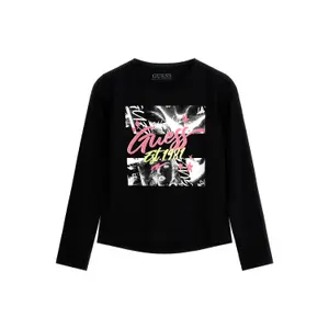 Girl's long sleeve T-shirt Guess High Low image-2