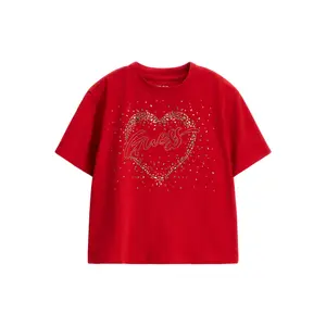 Girl's rhinestone T-shirt Guess image-0