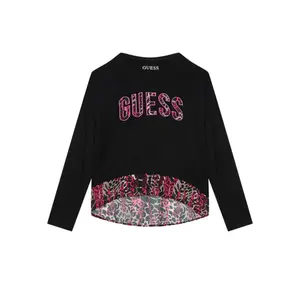 Girl's long sleeve T-shirt Guess High Low Chiffon image-0