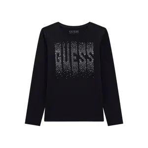 Girl's long-sleeved rhinestone T-shirt Guess image-0