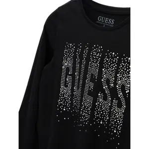 Girl's long-sleeved rhinestone T-shirt Guess image-2