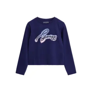 Long-sleeved crop girl T-shirt Guess image-0