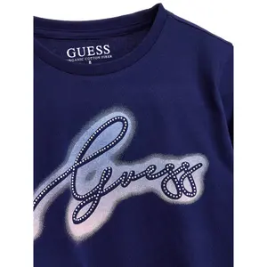 Long-sleeved crop girl T-shirt Guess image-2