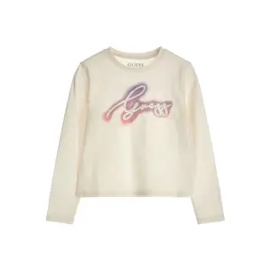 Long-sleeved crop girl T-shirt Guess image-0