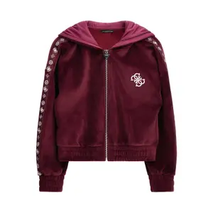 Girl's velvet hoodie Guess image-0