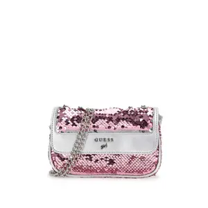 Skuldertaske med pailletter til piger Guess image-0
