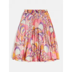 Pleated midi skirt girl Guess Chiffon image-1