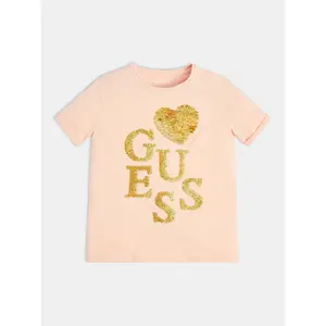Girl's organic jersey T-shirt Guess image-2
