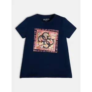 Girl's jersey T-shirt Guess image-2