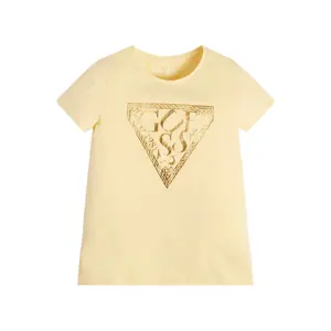 Girl's organic jersey T-shirt Guess image-4