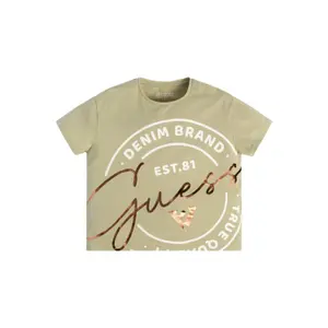 Girl's organic jersey T-shirt Guess image-1
