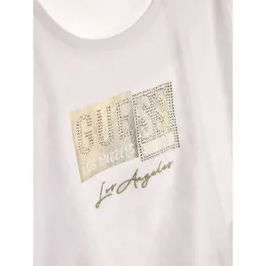 Girl's cotton crop T-shirt Guess image-3