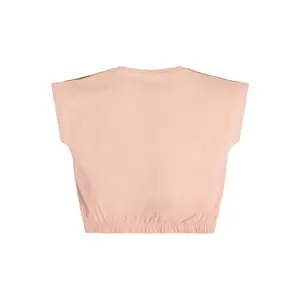 Girl's cotton crop T-shirt Guess image-1