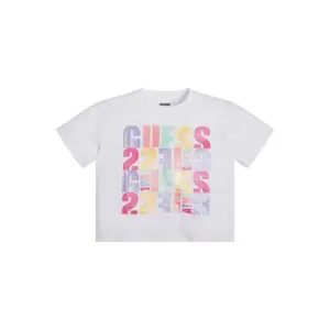 Girl's crop top T-shirt Guess Mini Me image-0