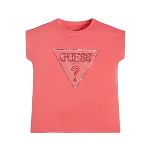 Girl's organic jersey T-shirt Guess image-1