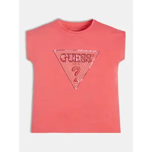 Girl's organic jersey T-shirt Guess image-2