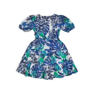 Girl's cotton dress Guess Sangallo image-1