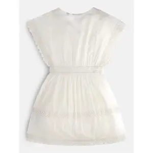 Embroidered cotton dress for girls Guess Plumetis Mini Me image-1
