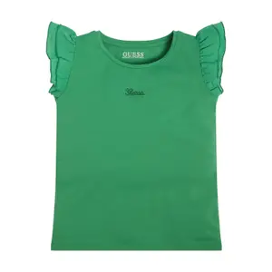 Girl's knit T-shirt Guess image-1