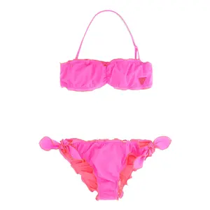 2-piece microfiber swimsuit for girls Guess image-0