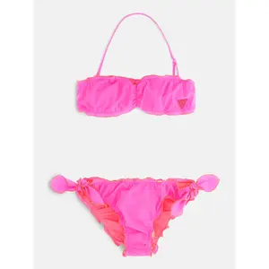 2-piece microfiber swimsuit for girls Guess image-1