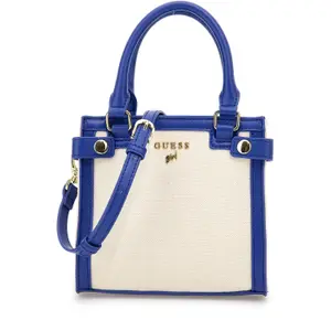 Mini håndtaske i bomuldskanvas til piger Guess image-0