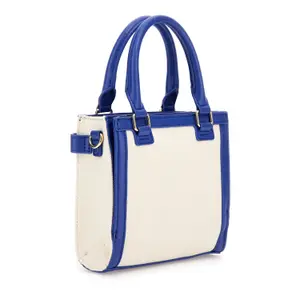 Mini håndtaske i bomuldskanvas til piger Guess image-1