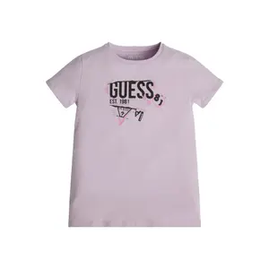 Girl's soft organic jersey T-shirt Guess image-1
