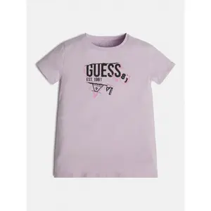 Girl's soft organic jersey T-shirt Guess image-2
