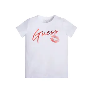 Girl's soft organic jersey T-shirt Guess image-1